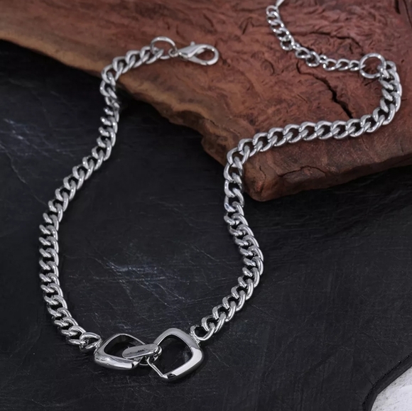 Jewelry - Silver Collar Charm Necklace